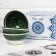 Set of salad bowls Rishtan ceramics 15cm, green, 3pcs in DARTAR