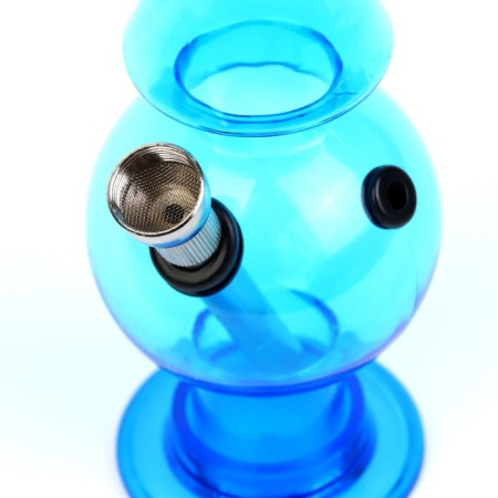 Bong, H-20 cm, "spear", acrylic, blue-1