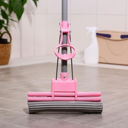 PVA floor washing with a Raccoon telescopic handle, with a double roller, 27 × 78.2 (120) cm-1