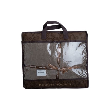 Buenas Noches blanket, size 160x220 cm, brown color-6