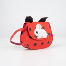 Baby bag on a magnet, red color