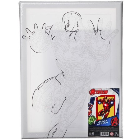 Picture on numbers on the subframe "Iron Man" 30x40 cm, Avengers-2