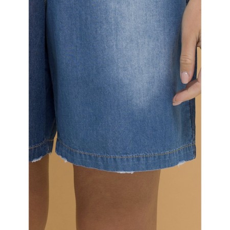 Women's shorts, size S, dark blue color-4