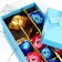 Soap roses of colored shades and gold rose, set 11 pcs