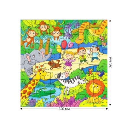 IQ puzzle for babies "like this" zoo ", 36 elements-1