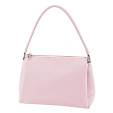 Female bag, artificial leather, pink 25x9x18 cm