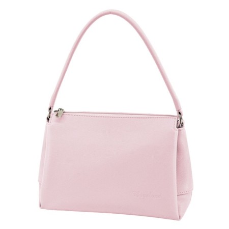 Female bag, artificial leather, pink 25x9x18 cm