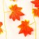 Decor "Girland from the leaves" Length: 2.4 m, width: 17 cm, red-yellow color