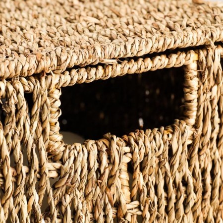 Basket with a lid, 39x25x18 cm, algae-3
