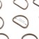 Semi -ring for bags, d = 25 mm, thickness - 2 mm, antique color