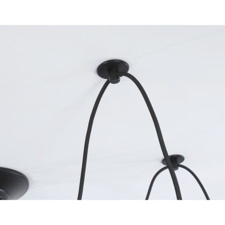 Luer Suspended Loft Ambrella Light, Traditional, TR8178, 6HE27, Black Color Black-4
