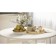 Dining table "Medison", 800 × 800 × 720 mm, support metal, white color