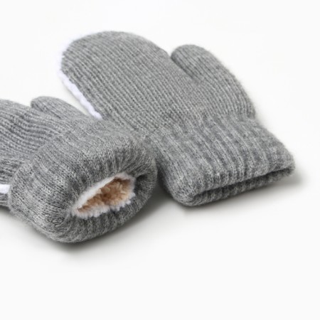 Baby mittens minku, gray color, 18 cm-2