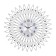 Wall clock, series: openwork, "Pelin", smooth move, 60 x 60 cm, d-22 cm