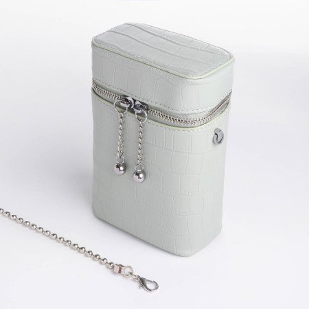 Cross-Bodi bag, lightning department, long belt, green color-5