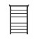 Electric towel "Dvin" FS Plaza Neo, 800x500 mm, dimmer, black matte