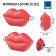 Flaw for alcohol and water "lips", stainless steel, gift, female, 150 ml, 5 oz
