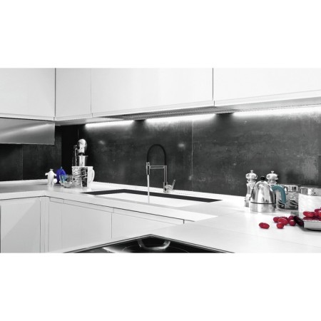 LEMARK SOUL LM6006C kitchen mixer, single -leaf, excess length 221 mm, black/chrome-3
