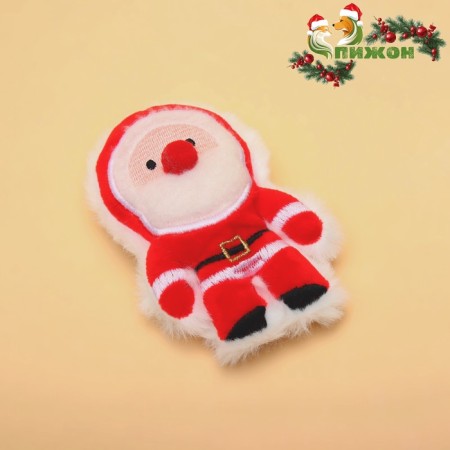 New Year. A toy for cats with cat mint "Santa Claus", 11 cm