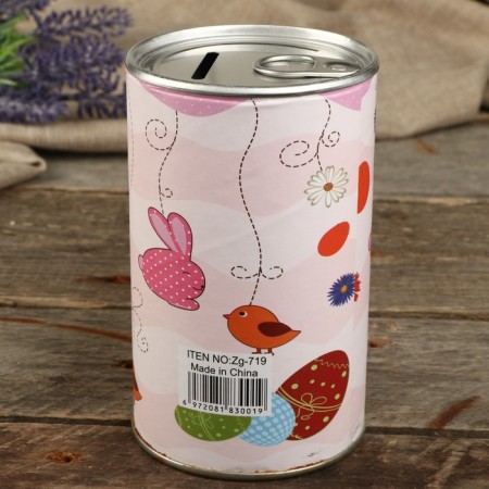 Piggy bank Metal "Beasts and Sweets" mix 12x8x8 cm-2