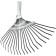 Fan, wire, 20 teeth, steel, wooden stalk
