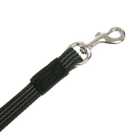 The leash is nylon bilateral, with a latex thread, 3 m x 2 cm, with a steel carbine, mix-1