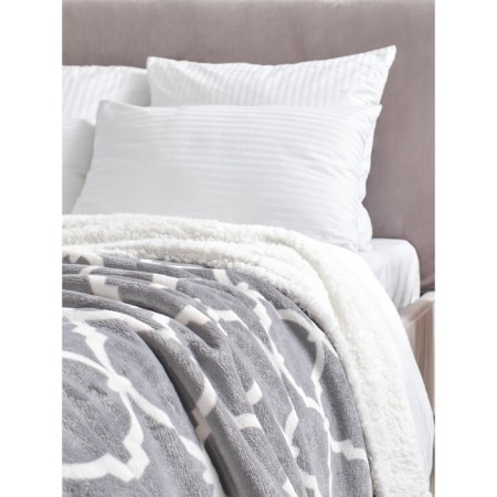 Lord Grey Plaid, size 130x150 cm, monogram, gray-4