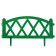 Decorative fence, 35 × 232 cm, 4 sections, plastic, green, Modern, Greengo