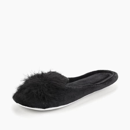 Slippers # 10 women, size 36, black color