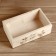 Wooden box "have a nice day", 24.5 × 14 × 8 cm