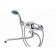FAUZT FZS-614-117 bathtub mixer, single-legged, pour 340 mm, watering can, chrome