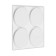 Furniture round tundra, d = 38 mm, 8 pcs., Polymer, white