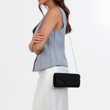 Female clutch, a valve department, a long chain, black color-3