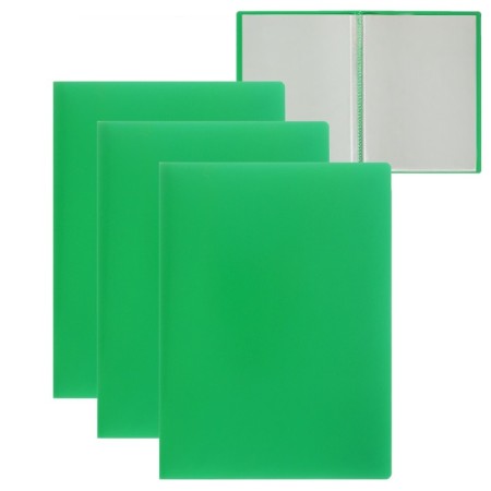 Set of folders A5, 20 inserts, calligrata, green, 3 pieces