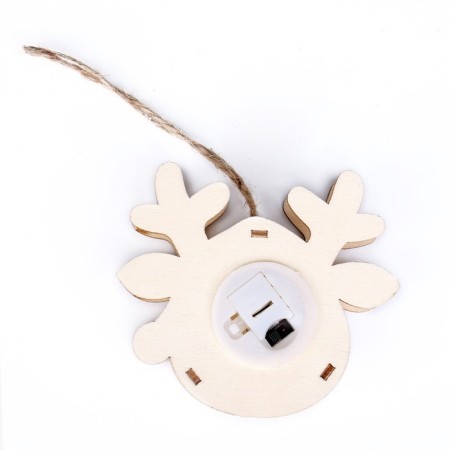 Light decor with the suspension "New Year" 9 cm, mix-4