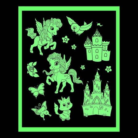 Coloring with pony stickers-5