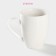 Porcelain share mug "Catet Melomanes", 350 ml, white color