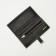 Women's wallet on the Textura button, black color