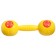 The rattle "Joy", the color is yellow/red, I