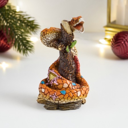 Figure "Snake-Mosaic with an open mouth" 5x5x9cm, color