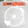 Plastic stencil "Lace pattern" D-24 cm