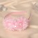 Hair cap "chosen" pearl, 0.9 cm, pink