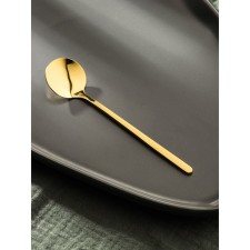 A spoon of teaspoon of stainless steel Magistro Desire, length 13 cm, gold color