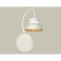 Wall lamp with Ambrella Light, XB9595101, GX53 LED 12 W switch, white sand, yellow gold, transparent
