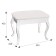 Azalea banquet with storage, 530x320x430, white, eco -leather fabric white