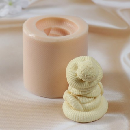 Silicone Mold "Snake in a hat" silicone 7x6x5.5 cm-2