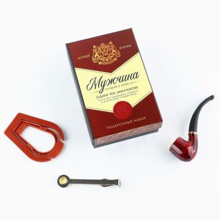 Pipe in the box "Man", 6 cm x 3.5 cm x 12 cm-2