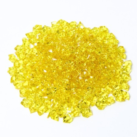 Artificial ice, 260 pcs, 25 x 18 mm, yellow-3