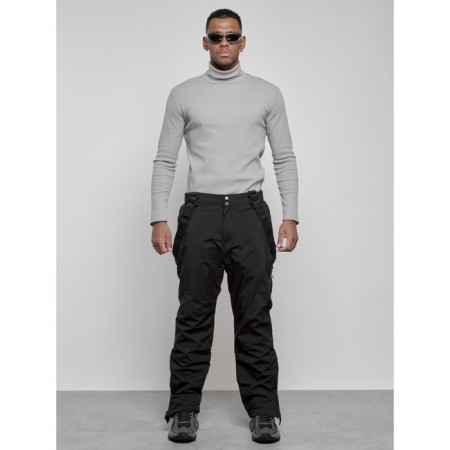Semi -combinezone ski insulated male winter, size 52, black color-4