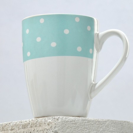 Ceramic "Bunny" mug, 350 ml, white color-3